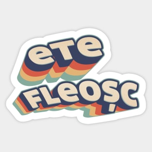 Ete Fleosc - for Romanian people Sticker